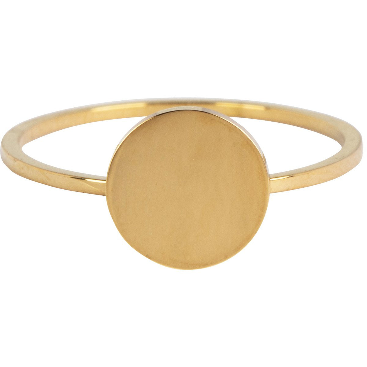 Minimalistischer Ring aus Edelstahl vergoldet